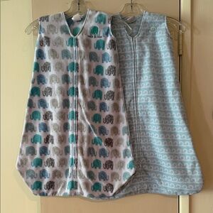 Halo Baby Sleep Sacks in Teal, Gray & White - 2-Pack